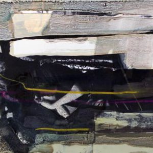 Unvisited Places K209 (2016) - Oil, drawing, pigmented shellac on print - 10 x 15 cm