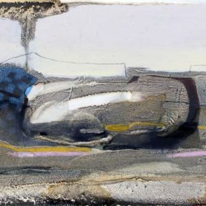 Unvisited Places K245 (2016) - Oil, drawing, pigmented shellac on print - 10 x 15 cm