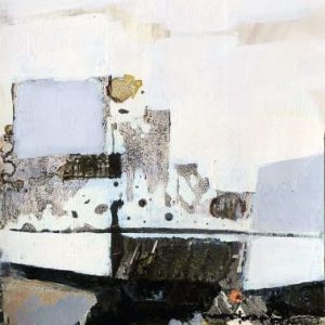 Unvisited Places K39 (2015) - Oil, drawing, pigmented shellac on print - 15 x 11 cm