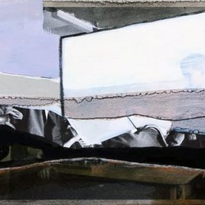 Unvisited Places K41 (2015) - Oil, drawing, pigmented shellac on print - 11 x 15 cm