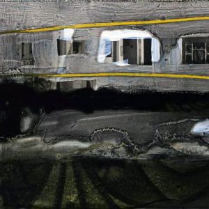 Unvisited Places K67 (2015) - Oil, drawing, pigmented shellac on print - 10 x 15 cm