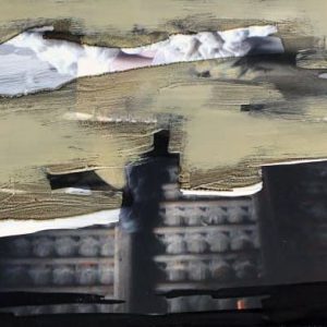 Unvisited Places K84 (2015) - Oil, drawing, ink, shellac on print - 10 x 15 cm