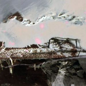 Unvisited Places K9 (2013) - Oil, drawing, pigmented shellac on print - 10 x 15 cm