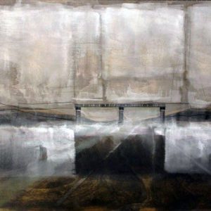 Way Home (2012) - Oil, drawing, pigmented shellac on wood - 42 x 60 cm